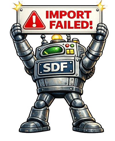 Columns not lining up is causing import errors